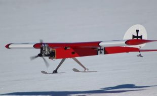 Wintertime Flying with Skis!