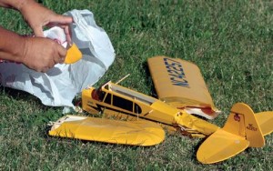 How to repair store foam rc plane