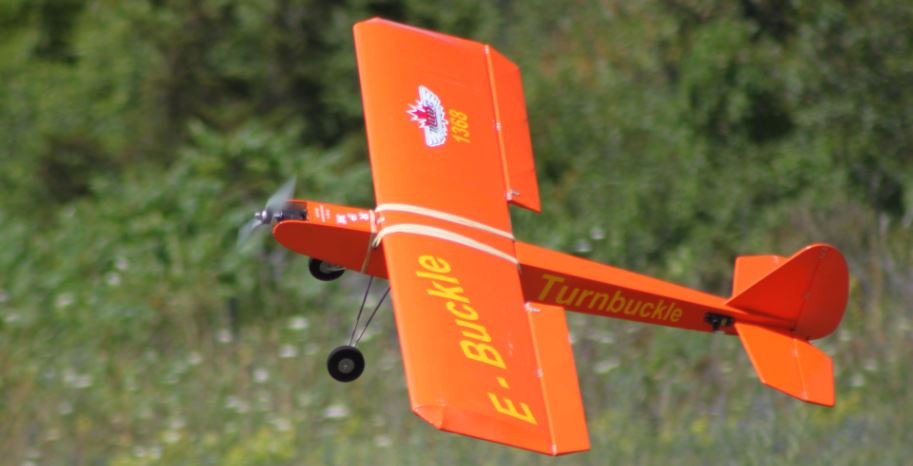 flying radio controlled model aircraft